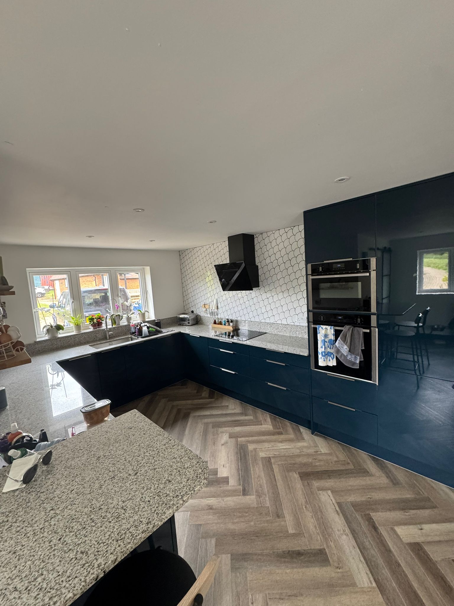 Galley kitchen cleaned